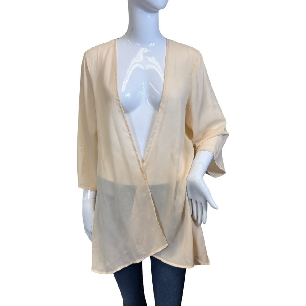 Abollria size Large sheer over cover peachy color NWT - Picture 2 of 7